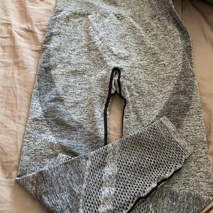 Pink grey cropped leggings